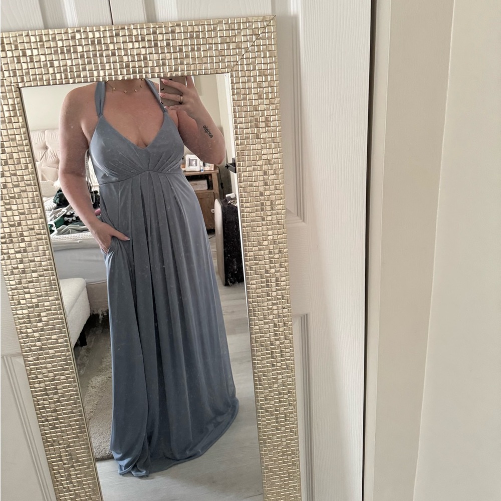 Azazie Annabelle Dusty Blue Bridesmaids Dress